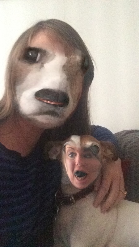 Human face swaps dog on Snapchat.